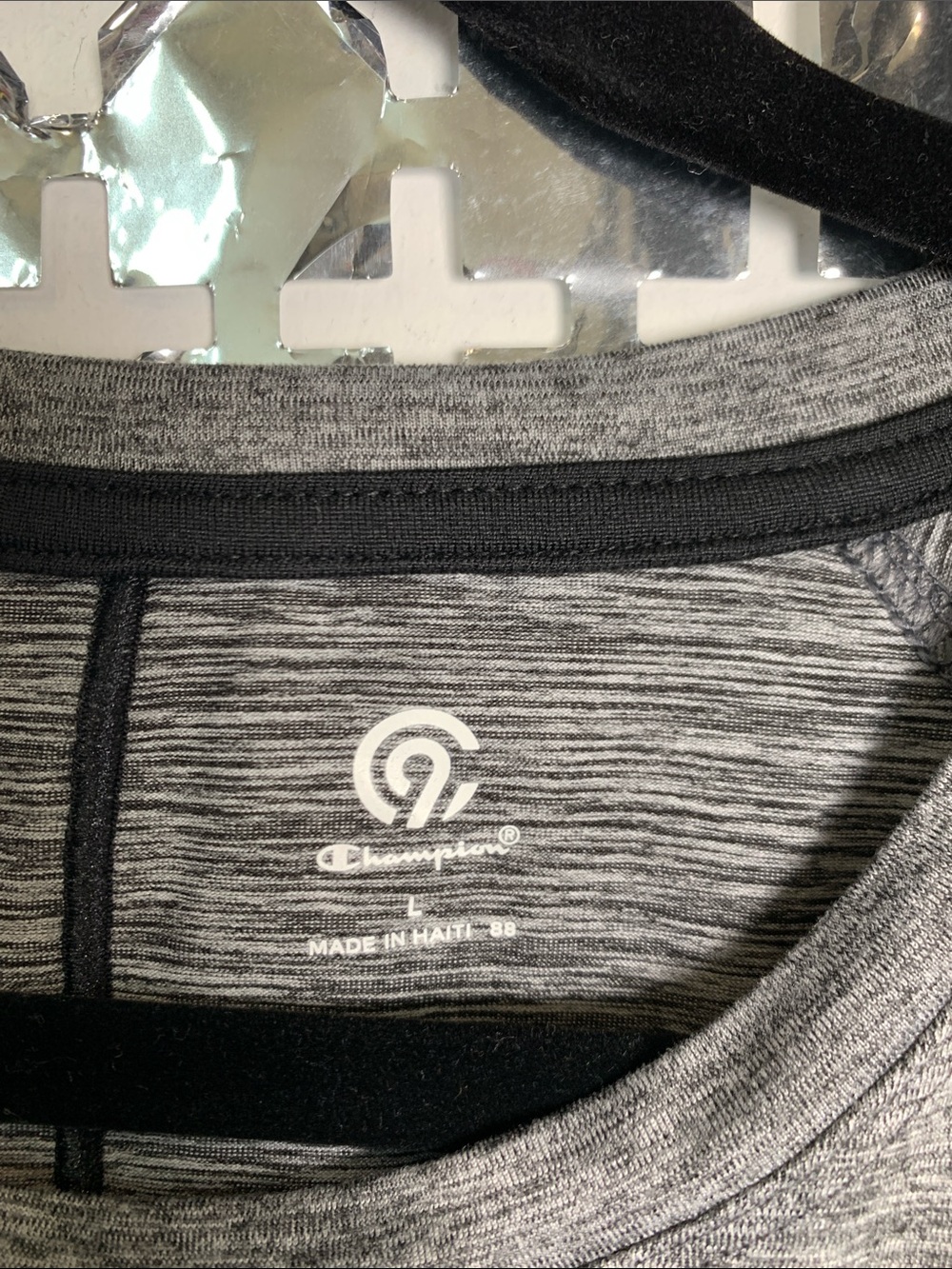 Champion Gray Heather Short-Sleeve Athletic Tee - Picture 2 of 3